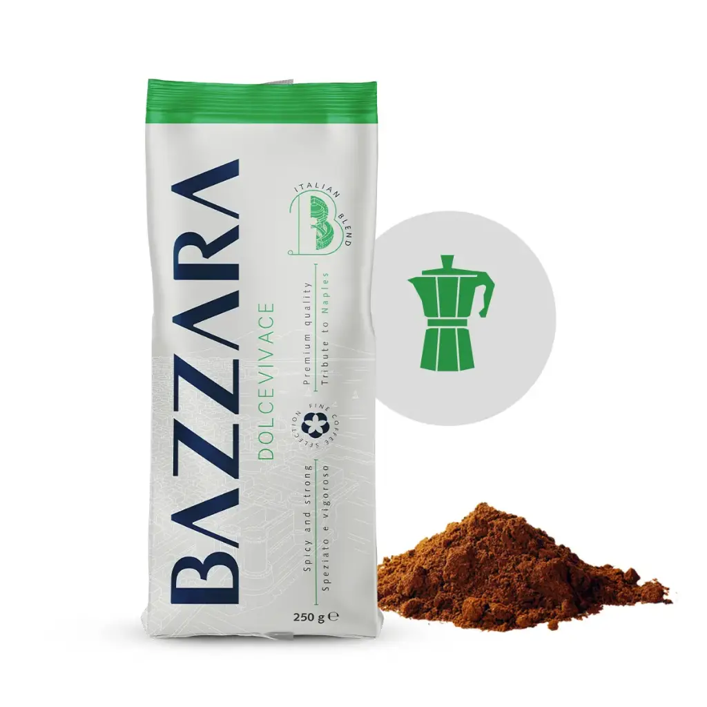 CAFFÈ BAZZARA DOLCEVIVACE TOSTATO MACINATO, 250g